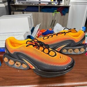 Nike air max dn Orange and Black Athletic Shoes